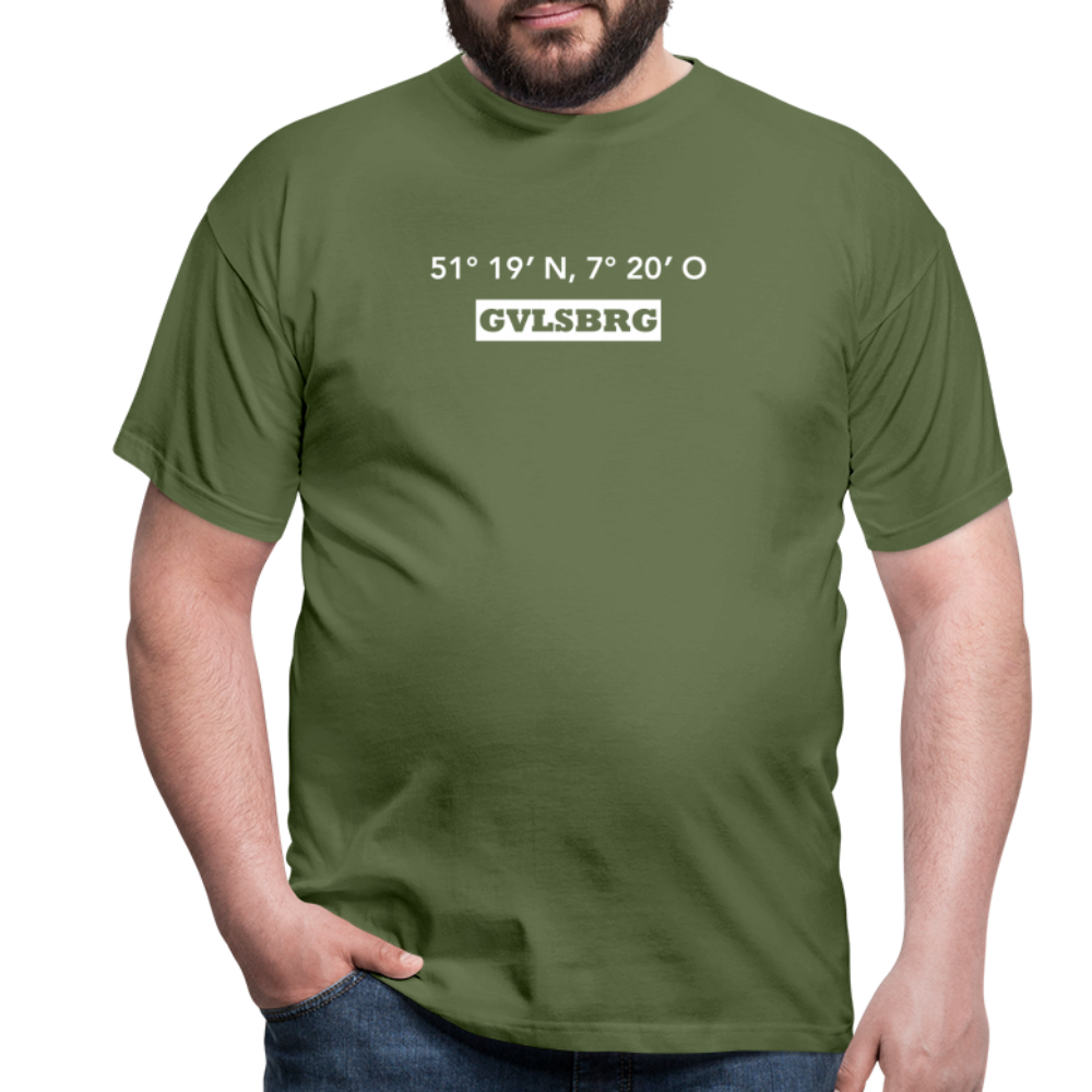 T-Shirt Gevelsberg "GVLSBRG GPS" Bright Edition - military green