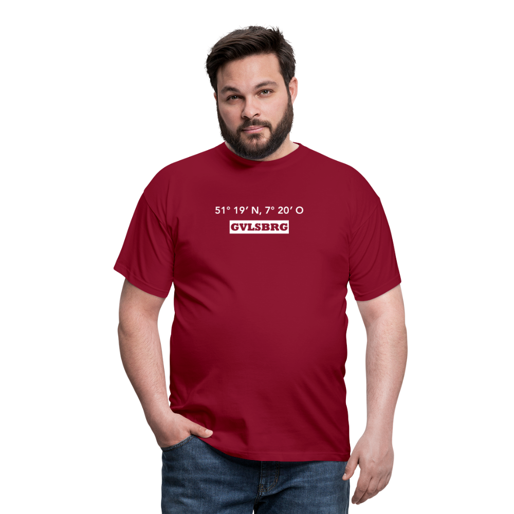 T-Shirt Gevelsberg "GVLSBRG GPS" Bright Edition - brick red