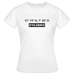 T-Shirt Ladies Gevelsberg "GVLSBRG GPS" - white