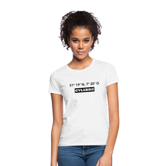 T-Shirt Ladies Gevelsberg "GVLSBRG GPS" - white