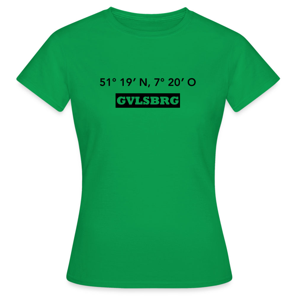 T-Shirt Ladies Gevelsberg "GVLSBRG GPS" - kelly green