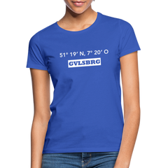 T-Shirt Ladies Gevelsberg "GVLSBRG GPS" Bright Edition - royal blue