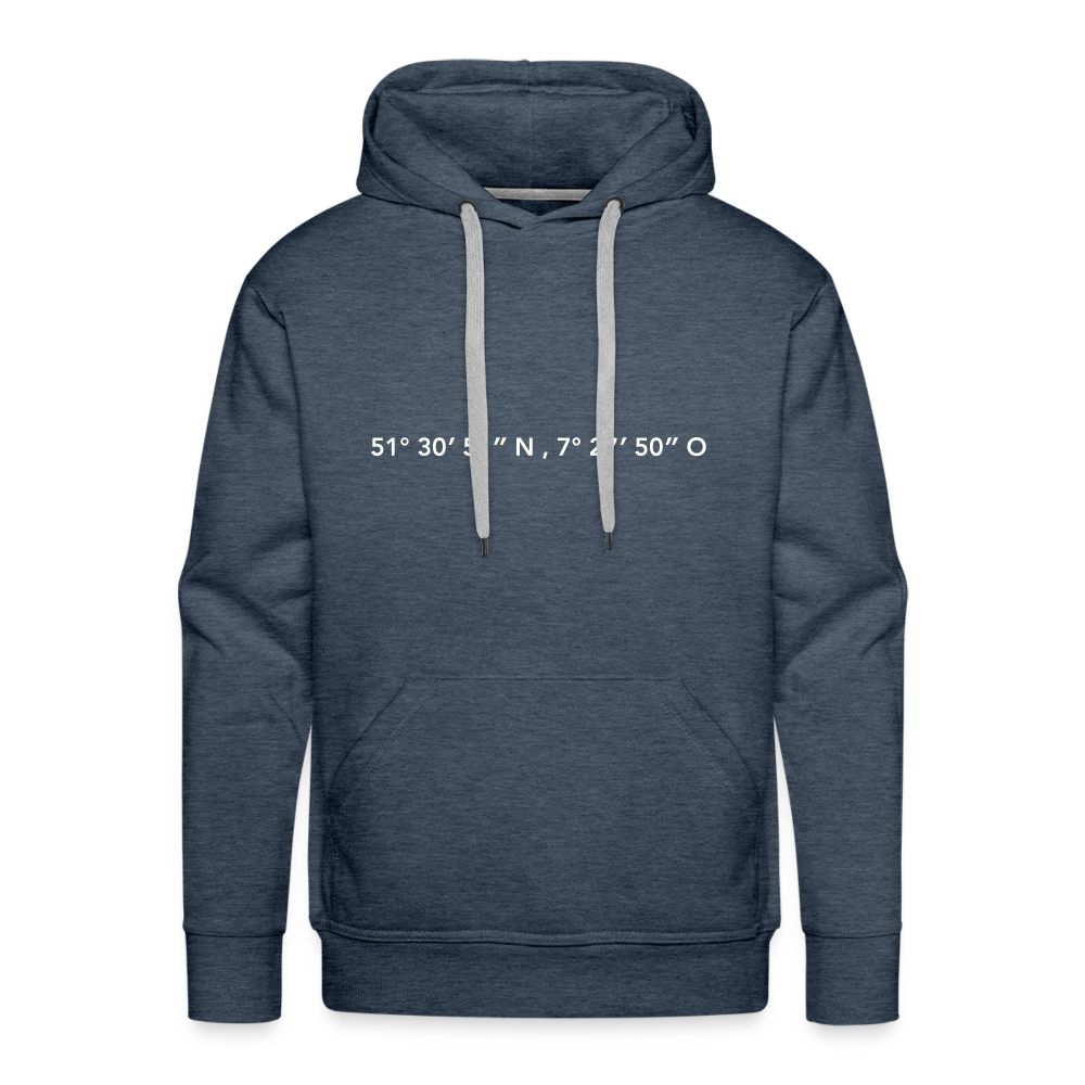 Hoodie Dortmund "GPS" Bright Edition - heather denim