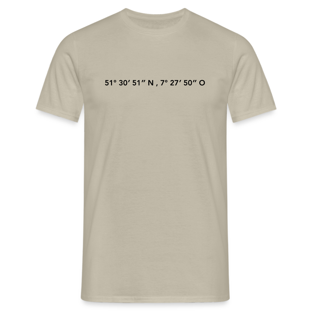 T-Shirt Dortmund "GPS" - sand beige
