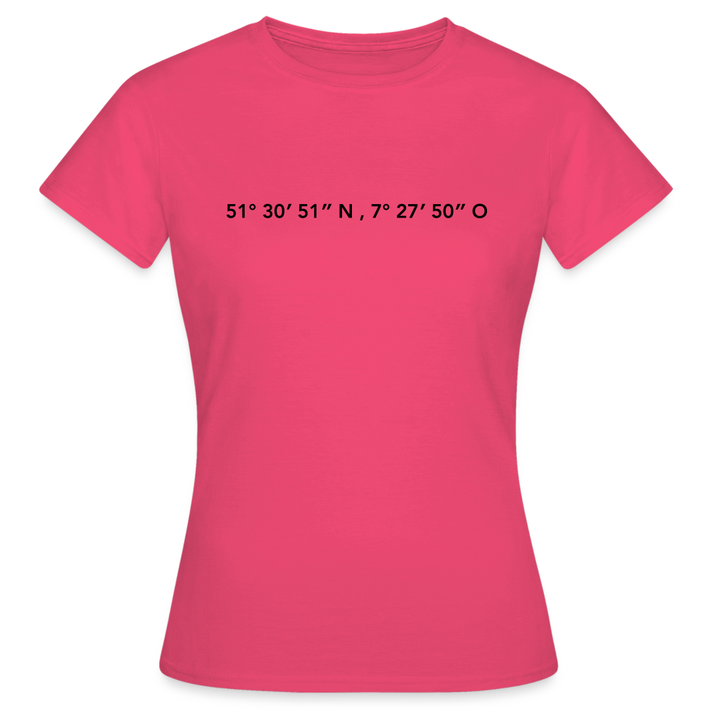 T-Shirt Ladies Dortmund "GPS" - azalea