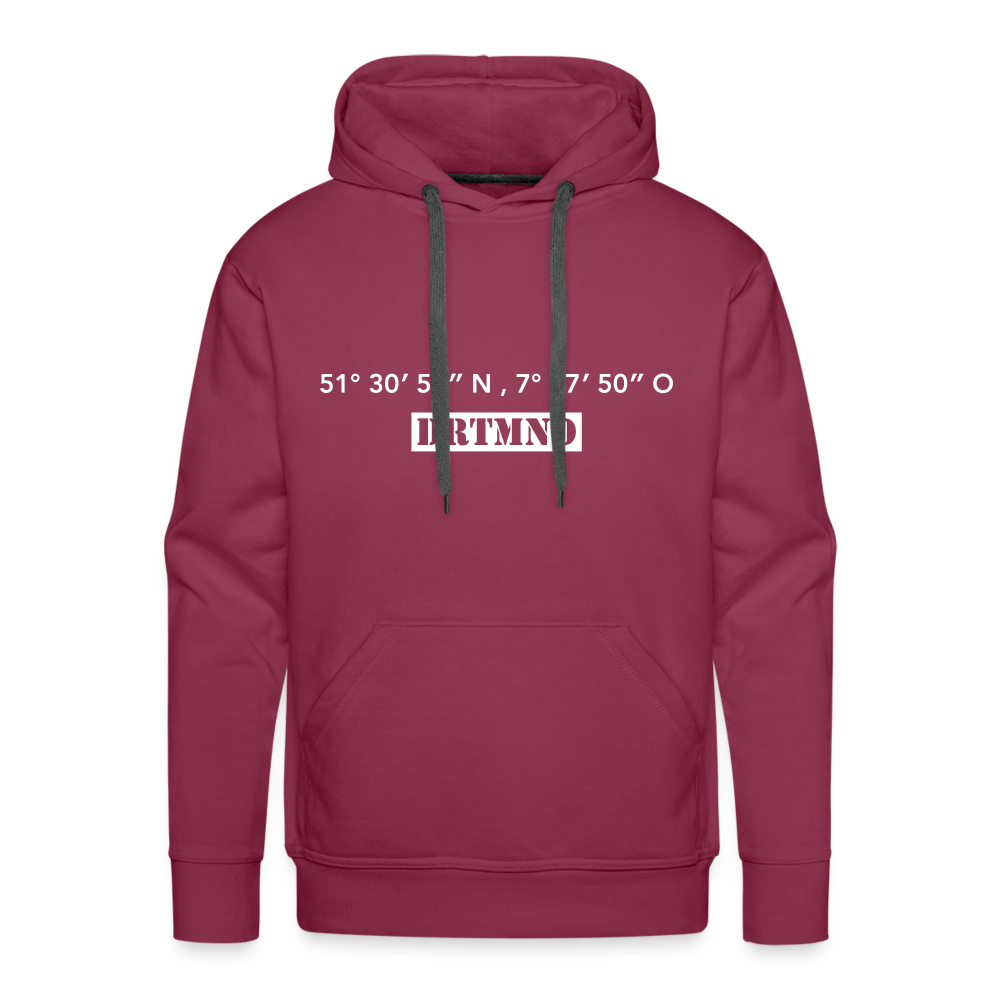 Hoodie Dortmund "DRTMND GPS" Bright Edition - bordeaux