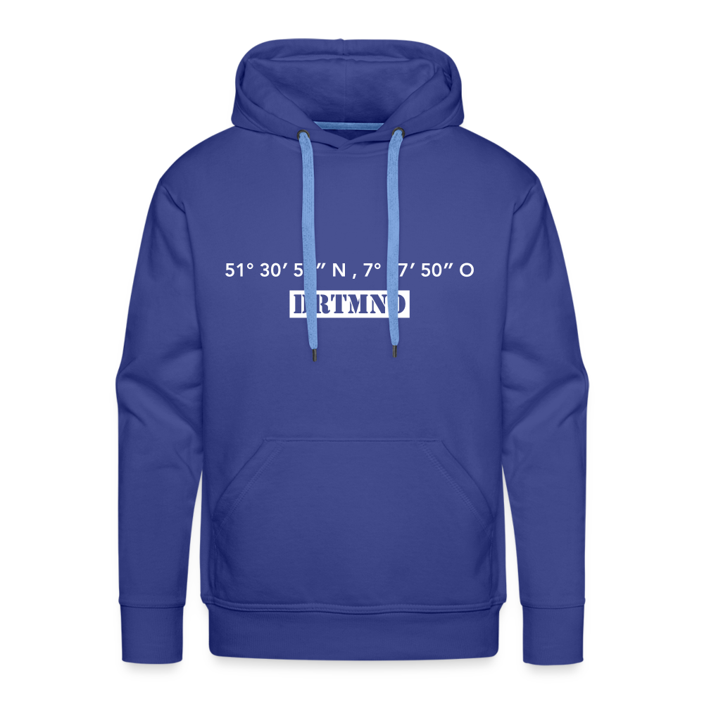 Hoodie Dortmund "DRTMND GPS" Bright Edition - royal blue