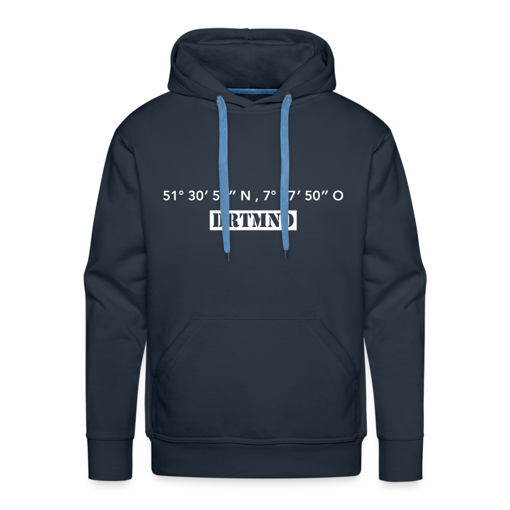 Hoodie Dortmund "DRTMND GPS" Bright Edition - navy