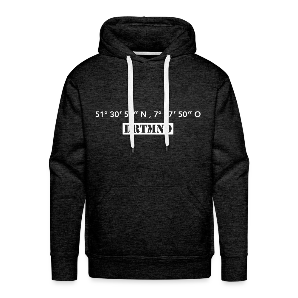 Hoodie Dortmund "DRTMND GPS" Bright Edition - charcoal grey