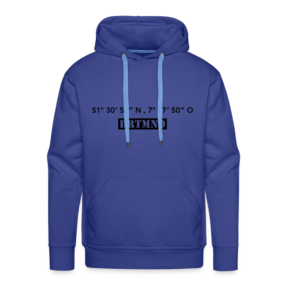 Hoodie Dortmund "DRTMND GPS" Dark Edition - royal blue