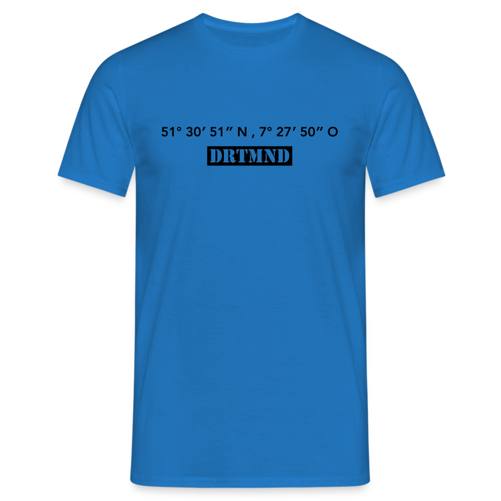 T-Shirt Dortmund "DRTMND GPS" - royal blue