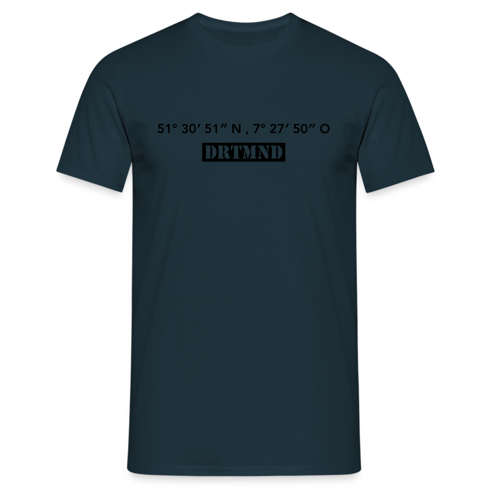 T-Shirt Dortmund "DRTMND GPS" - navy