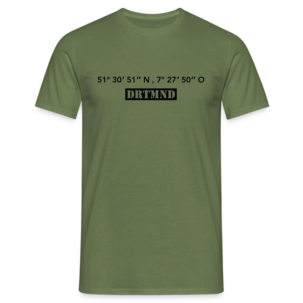 T-Shirt Dortmund "DRTMND GPS" - military green