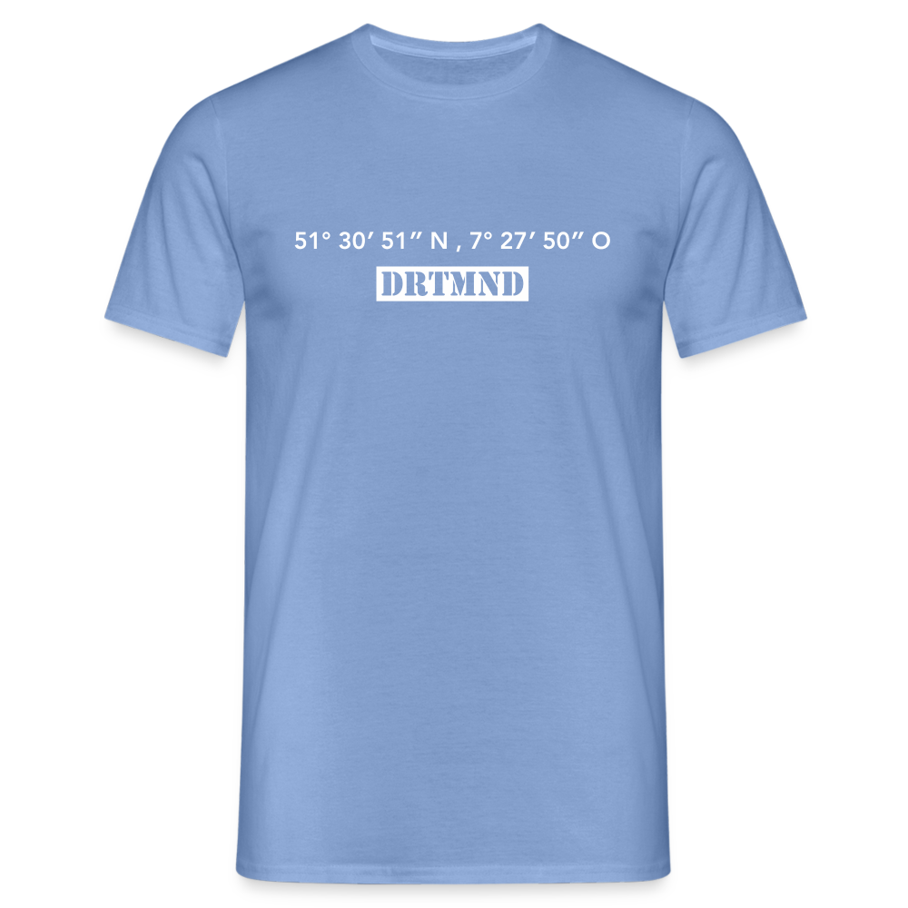 T-Shirt Dortmund "DRTMND GPS" Bright Edition - carolina blue