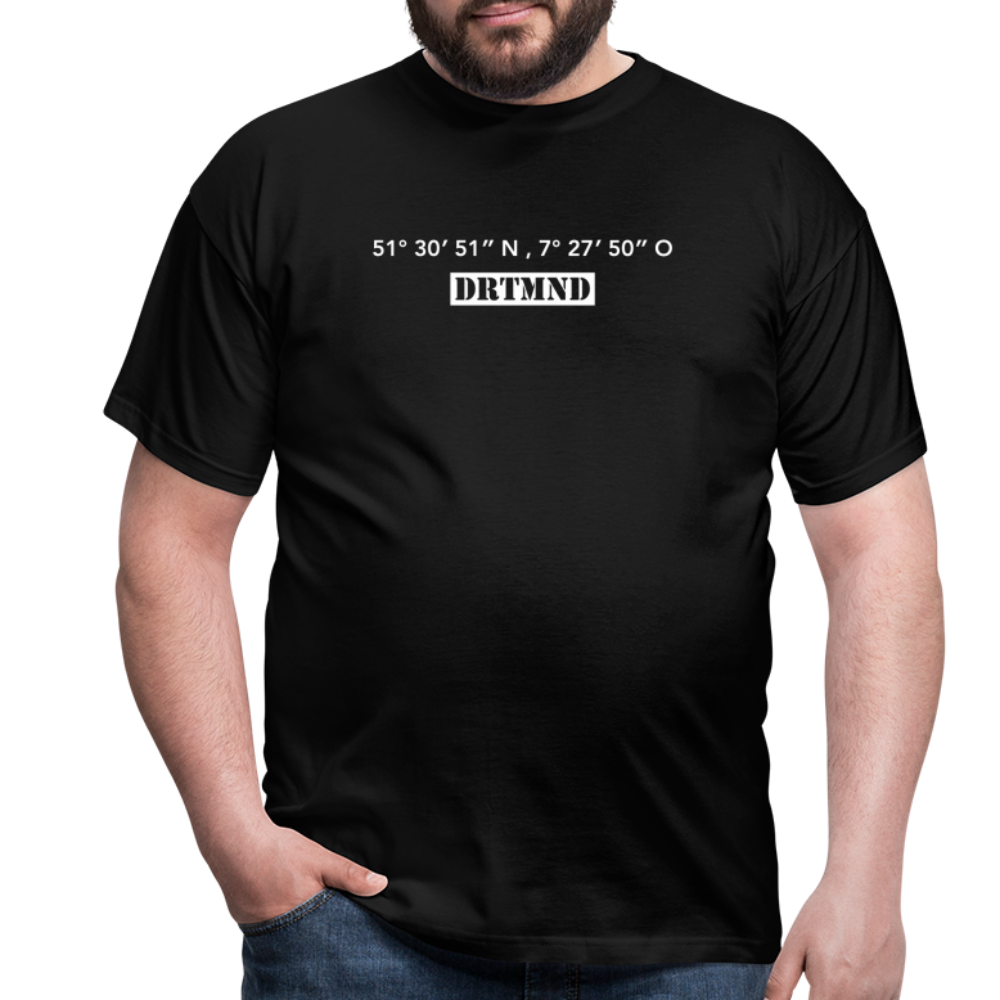 T-Shirt Dortmund "DRTMND GPS" Bright Edition - black