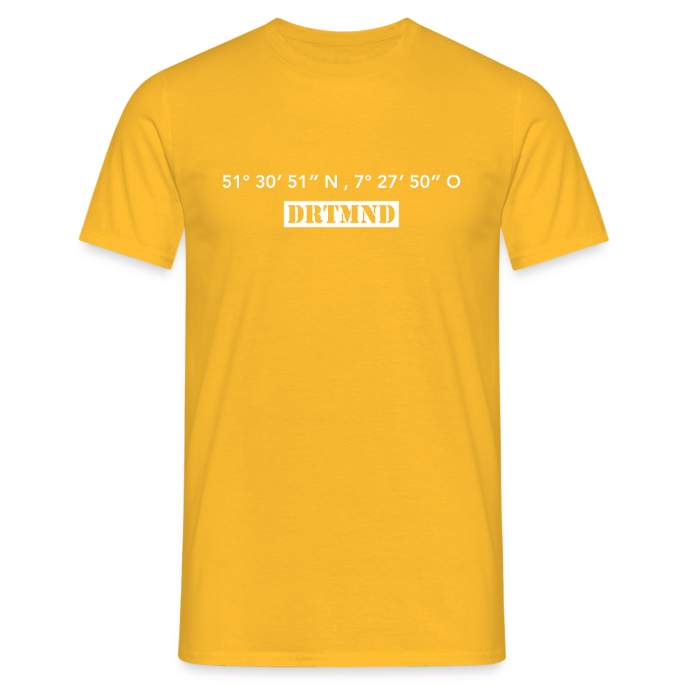 T-Shirt Dortmund "DRTMND GPS" Bright Edition - yellow