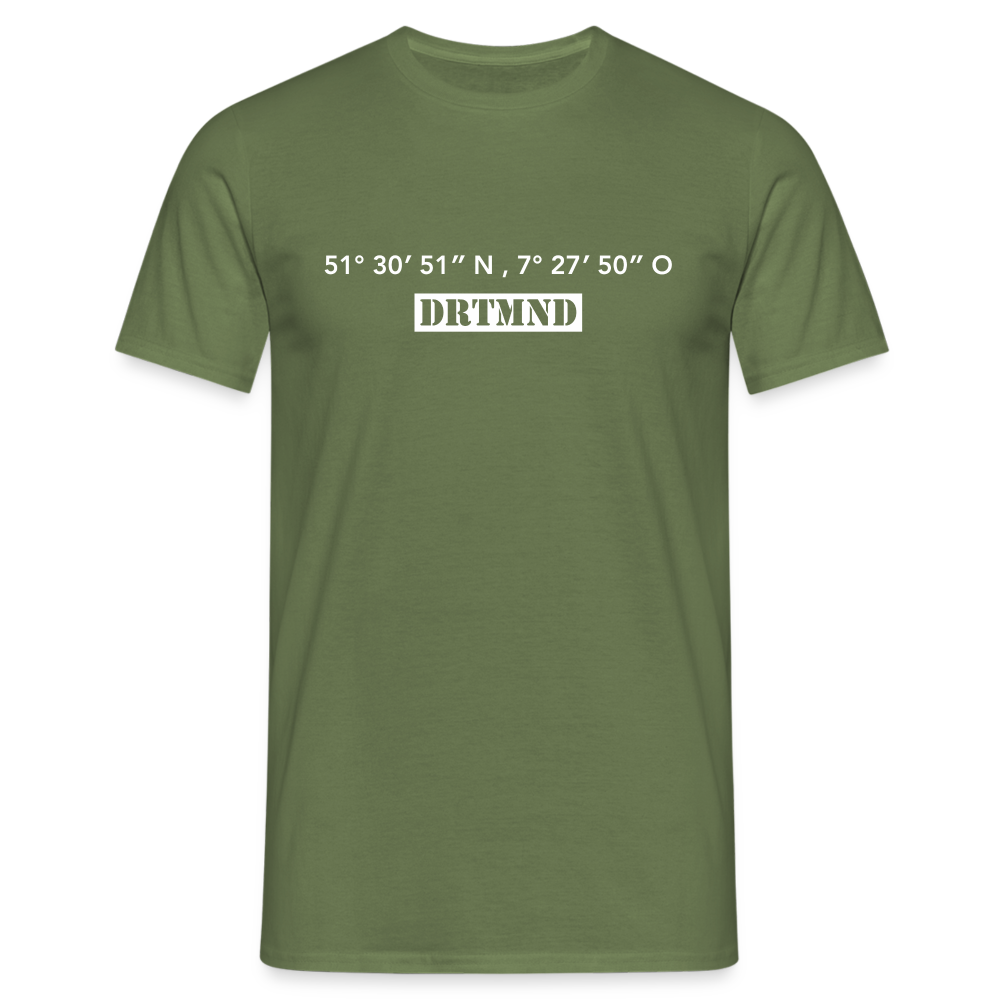 T-Shirt Dortmund "DRTMND GPS" Bright Edition - military green