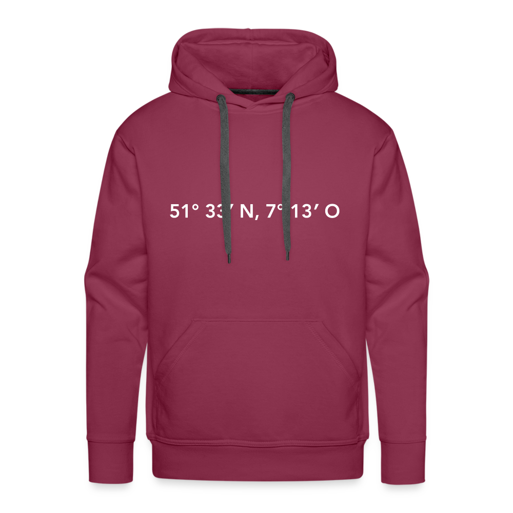 Hoodie Herne "GPS" Bright Edition - bordeaux