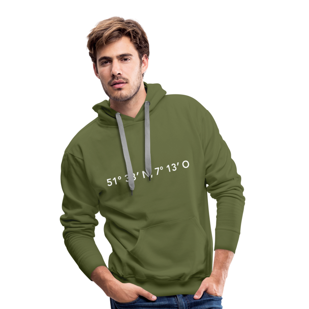 Hoodie Herne "GPS" Bright Edition - olive green