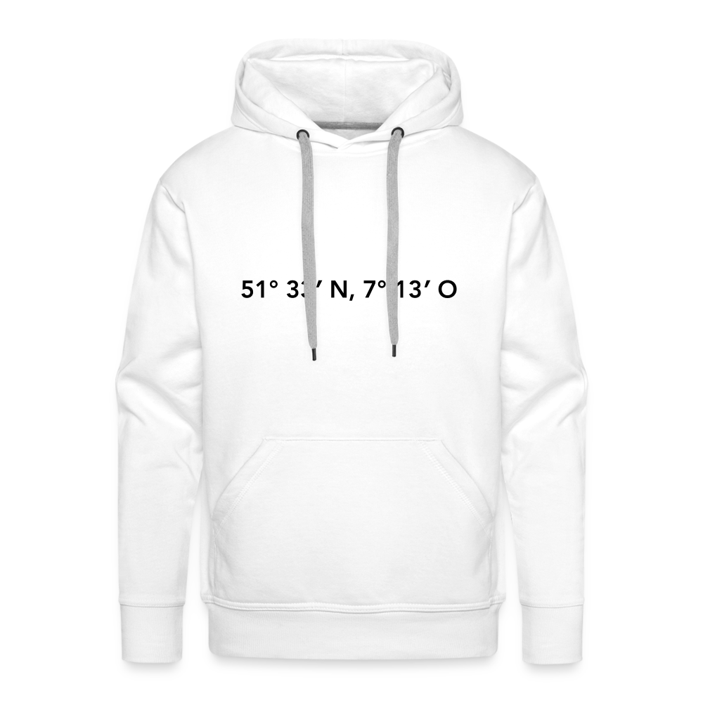 Hoodie Herne "GPS" Dark Edition - white