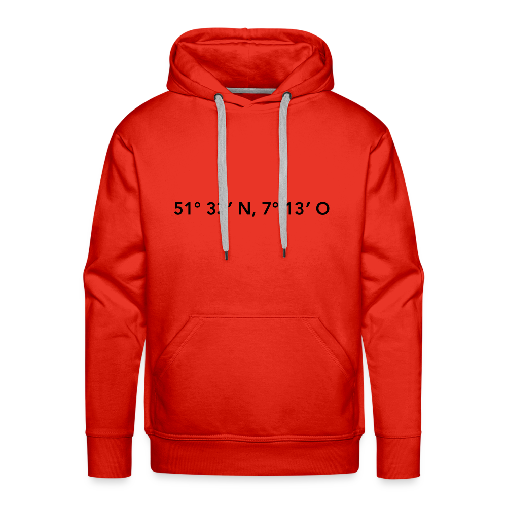 Hoodie Herne "GPS" Dark Edition - red