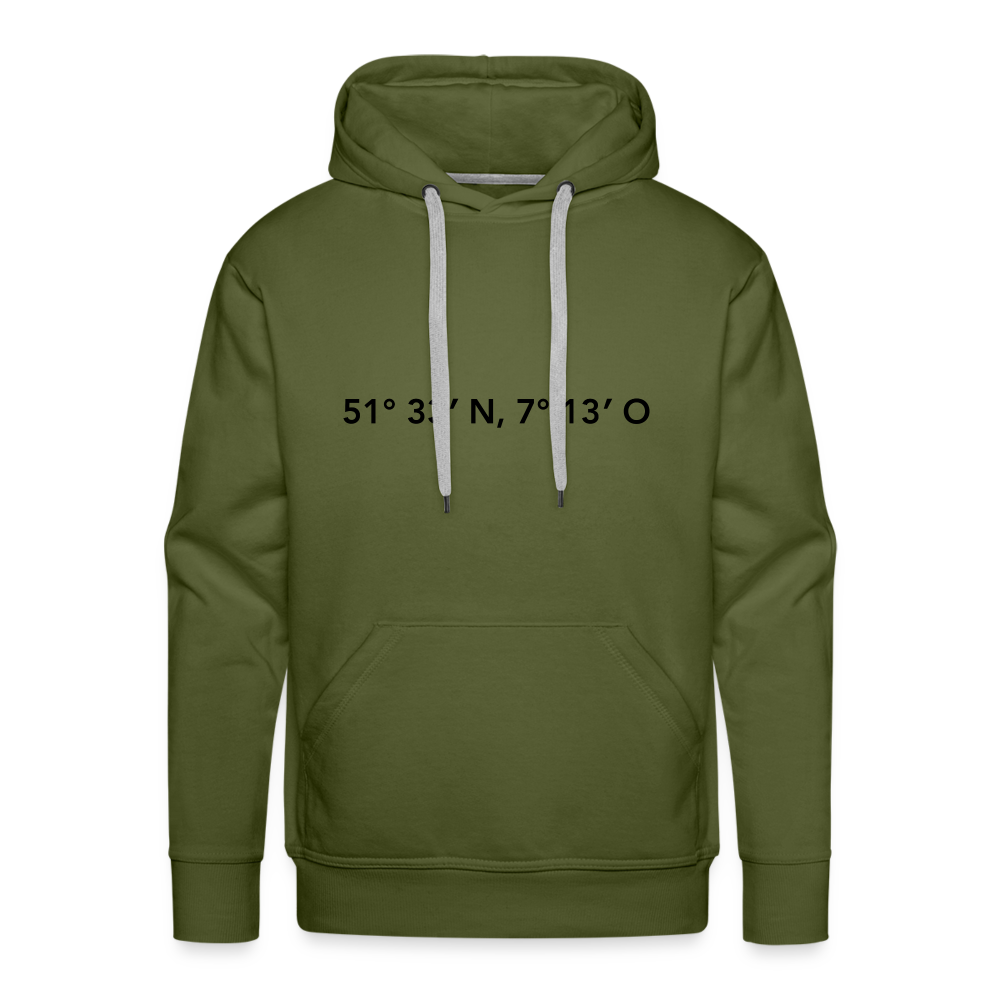 Hoodie Herne "GPS" Dark Edition - olive green