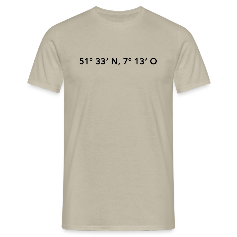 T-Shirt Herne "GPS" - sand beige