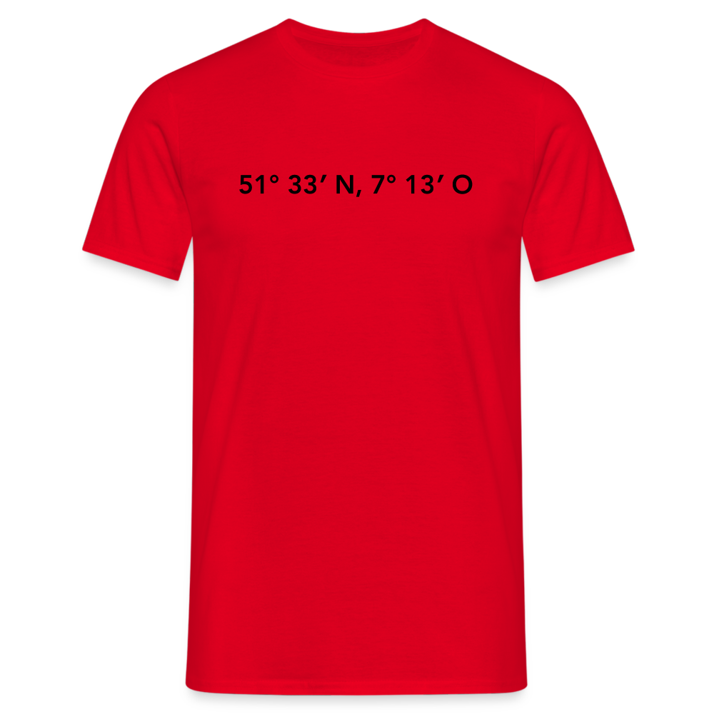 T-Shirt Herne "GPS" - red