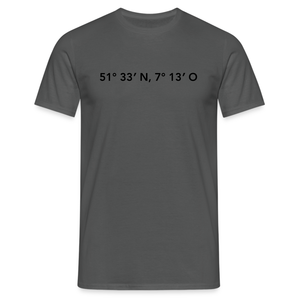 T-Shirt Herne "GPS" - charcoal grey