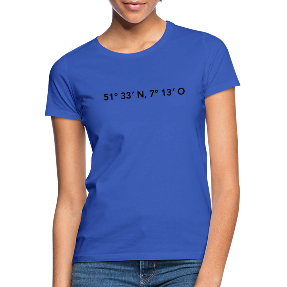 T-Shirt Ladies Herne "GPS" - royal blue