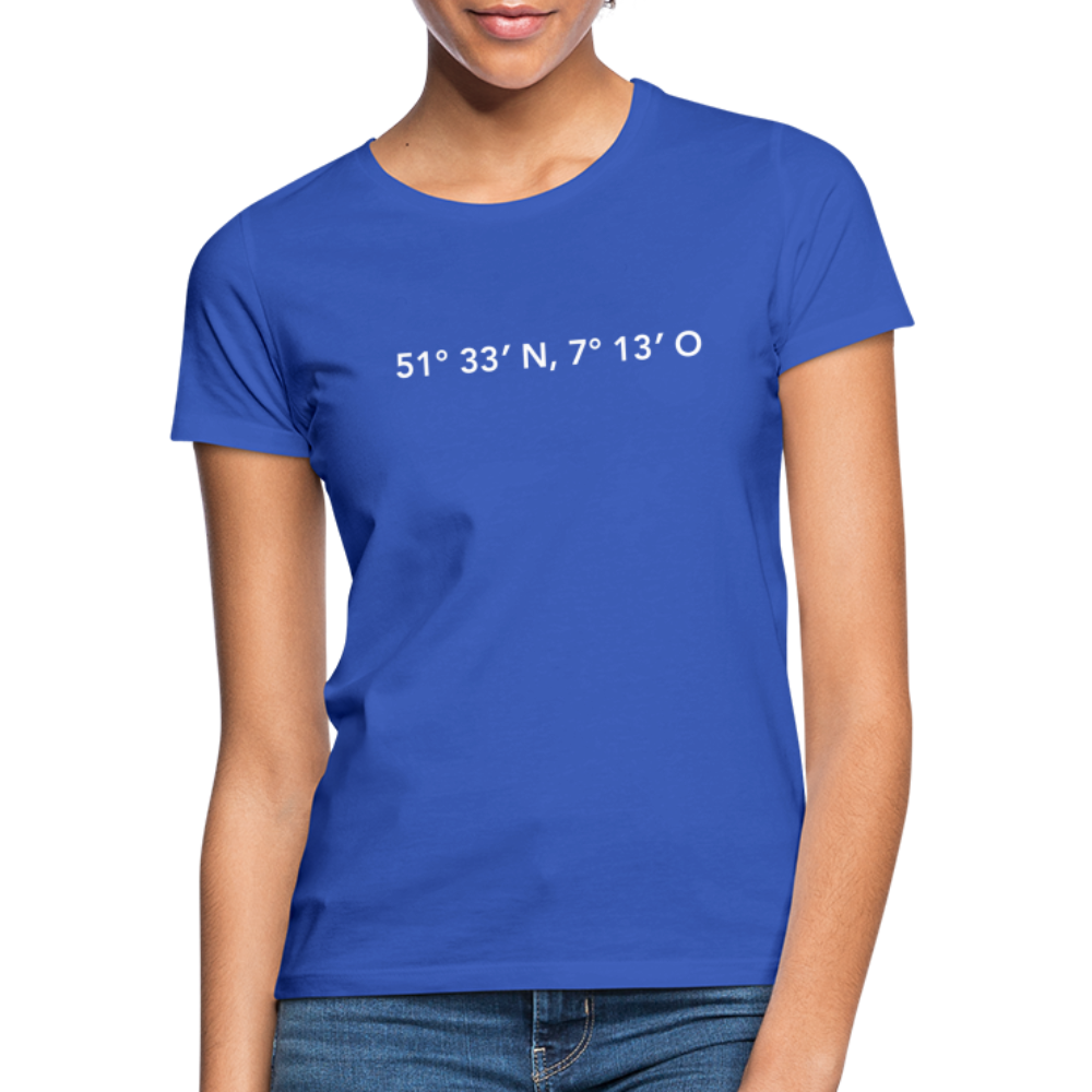 T-Shirt Ladies Herne "GPS" Bright Edition - royal blue