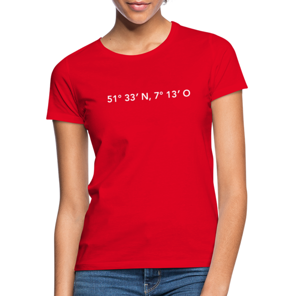 T-Shirt Ladies Herne "GPS" Bright Edition - red