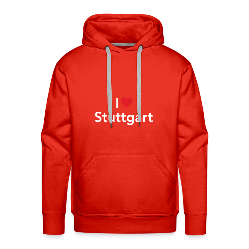 Hoodie "I Love Stuttgart" Bright Edition - red