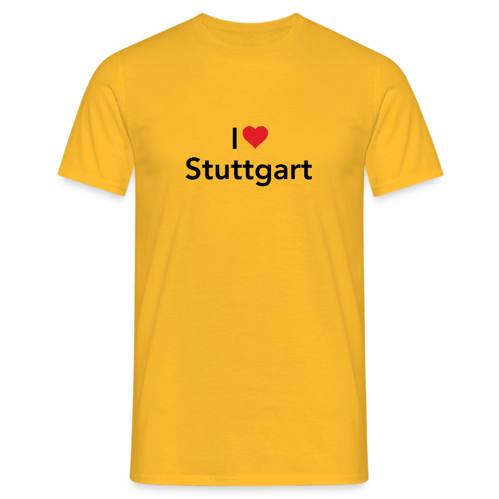 T-Shirt "I Love Stuttgart" - yellow