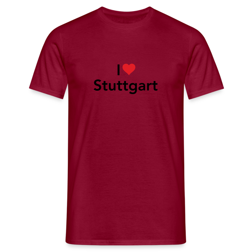 T-Shirt "I Love Stuttgart" - brick red