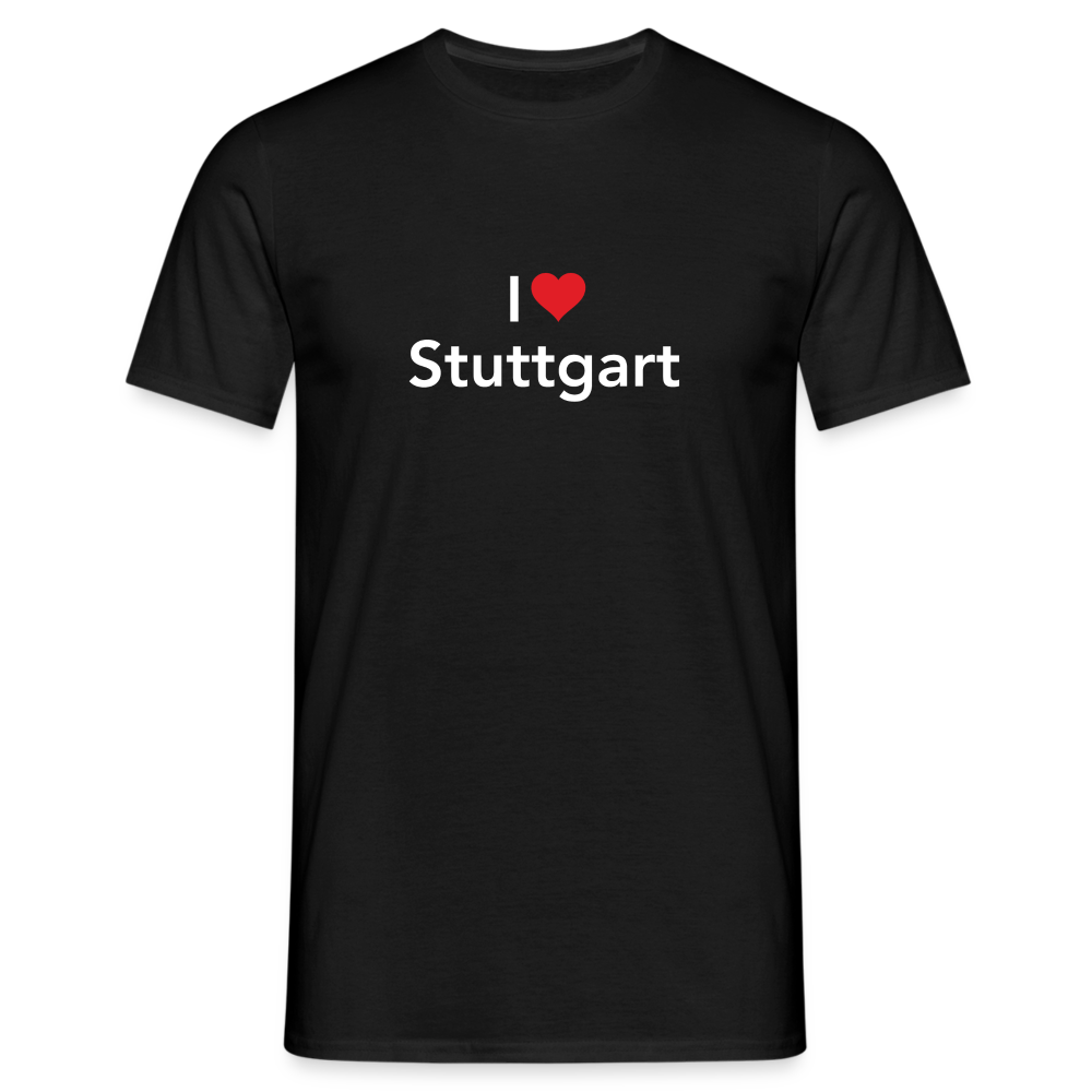 T-Shirt "I Love Stuttgart" Bright Edition - black