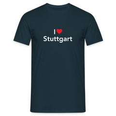 T-Shirt "I Love Stuttgart" Bright Edition - navy