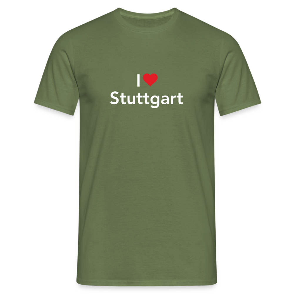 T-Shirt "I Love Stuttgart" Bright Edition - military green