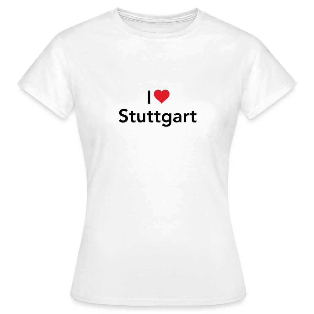 T-Shirt Ladies "I Love Stuttgart" - white