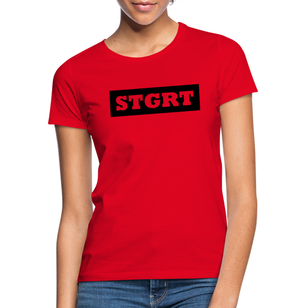 T-Shirt Ladies Stuttgart "STGRT" - red