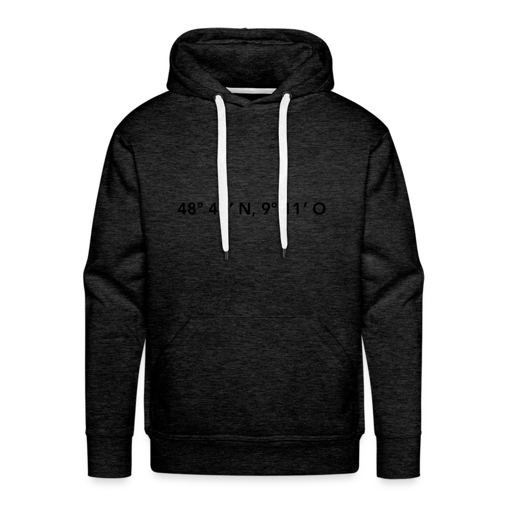 Hoodie Stuttgart "GPS" Dark Edition - charcoal grey