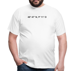 T-Shirt Stuttgart "GPS" - white
