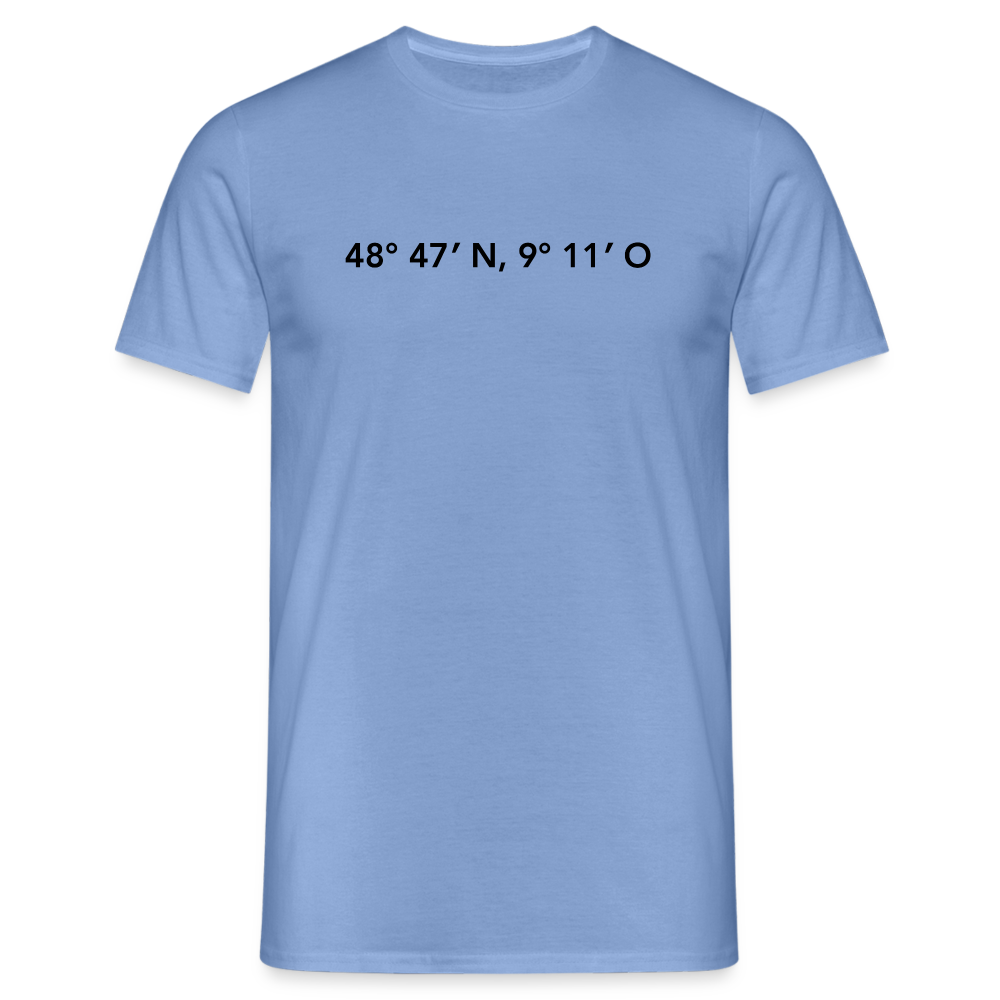 T-Shirt Stuttgart "GPS" - carolina blue