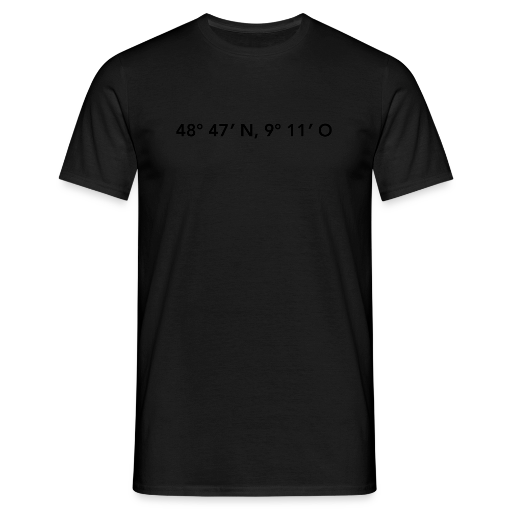 T-Shirt Stuttgart "GPS" - black