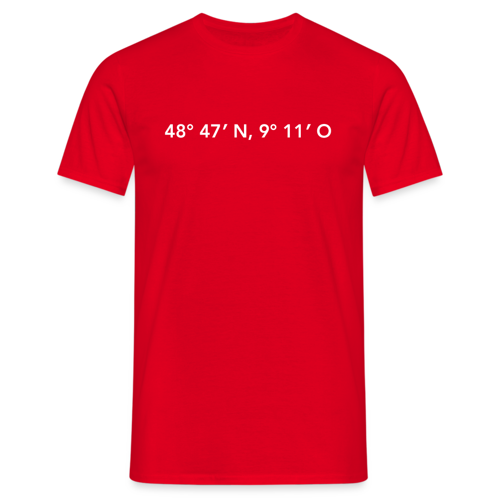 T-Shirt Stuttgart "GPS" Bright Edition - red