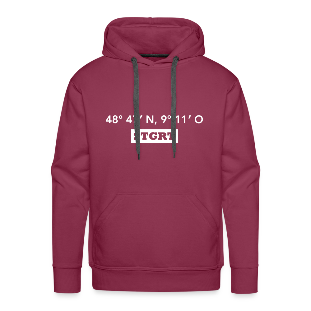 Hoodie Stuttgart "STGRT GPS" Bright Edition - bordeaux