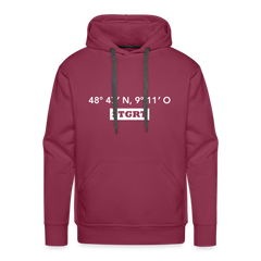 Hoodie Stuttgart "STGRT GPS" Bright Edition - bordeaux