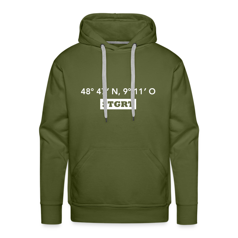 Hoodie Stuttgart "STGRT GPS" Bright Edition - olive green