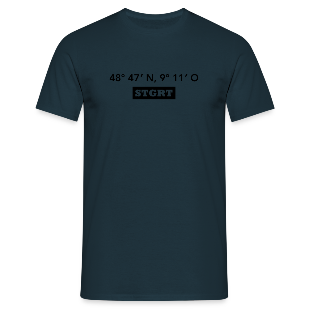 T-Shirt Stuttgart "STGRT GPS" - navy