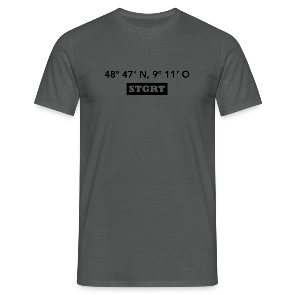 T-Shirt Stuttgart "STGRT GPS" - charcoal grey